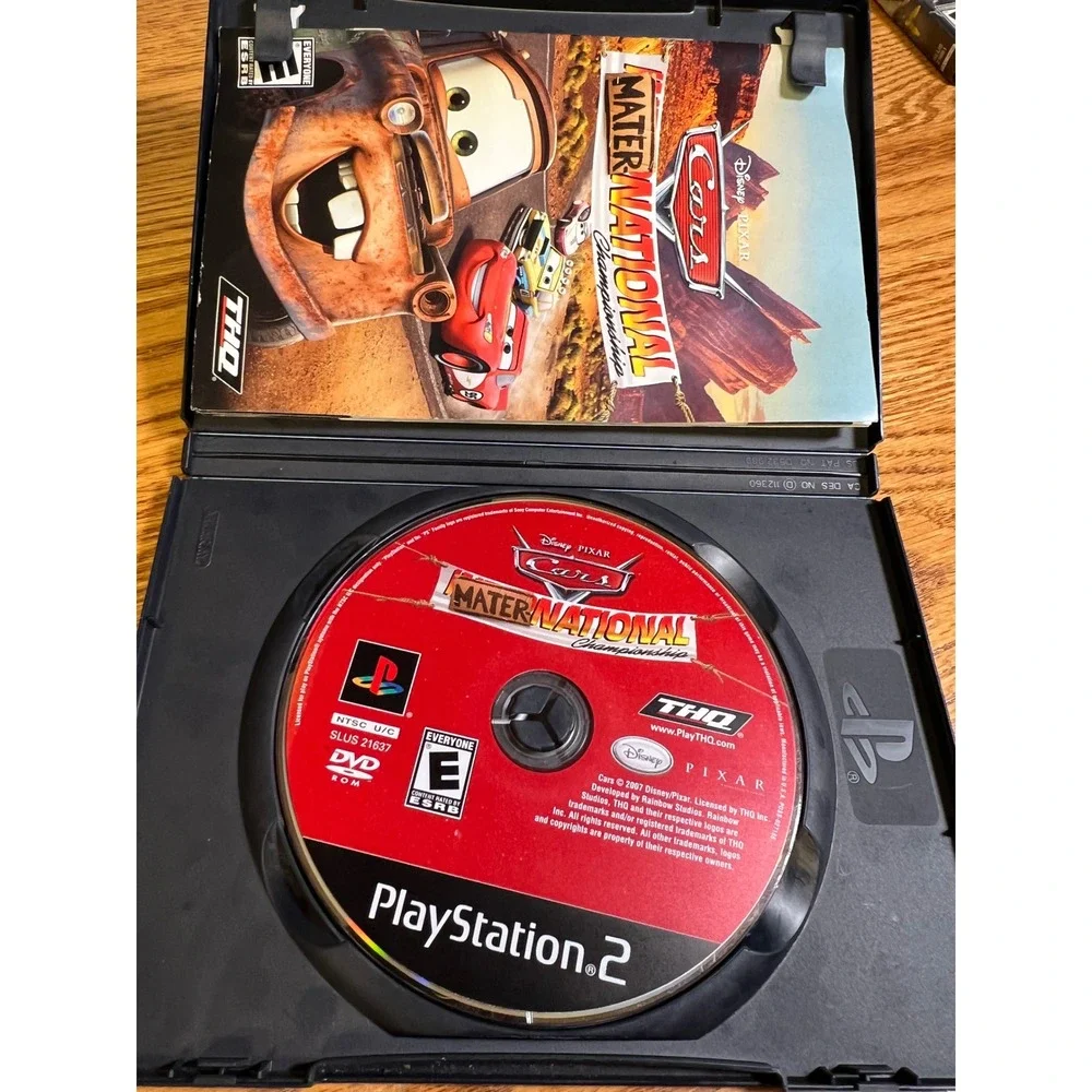 Disney Pixar Cars Mater-National Championship Sony PlayStation 2 PS2 SLUS 21637